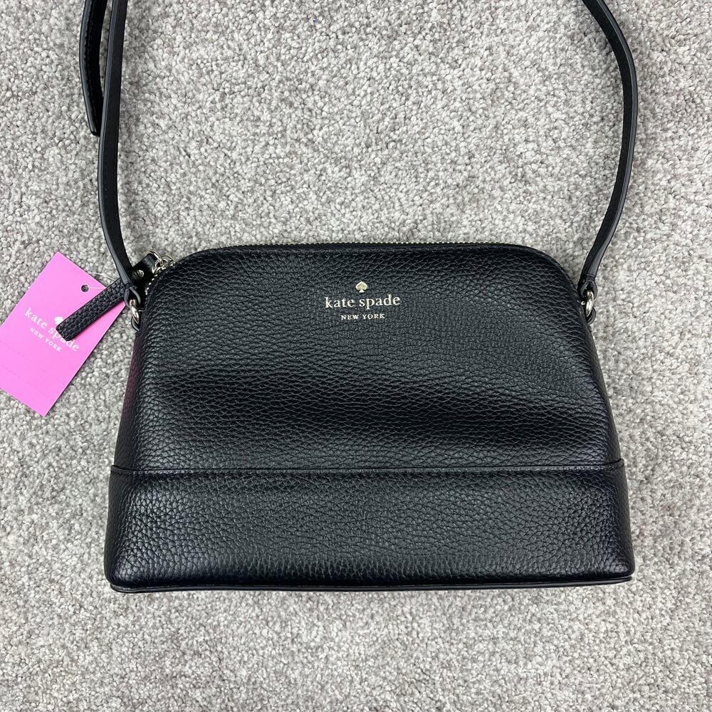 New With Tags! Kate Spade New York Hanna black pebbled leather Crossbody Purse
